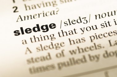 Eski İngilizce sözlük sayfası word kızak ile yakın çekim