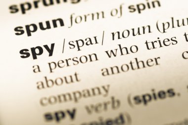 Eski İngilizce sözlük sayfası word casus ile yakın çekim