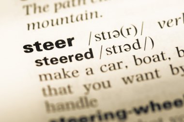 Eski İngilizce sözlük sayfası word yönlendirmek ile yakın çekim