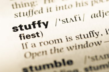 Eski İngilizce sözlük sayfası word tıkalı ile yakın çekim