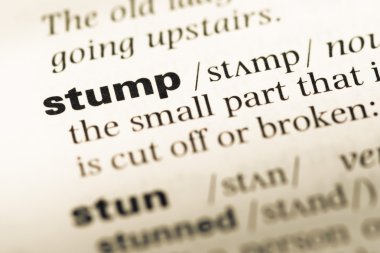 Eski İngilizce sözlük sayfası word güdük ile yakın çekim