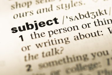 Eski İngilizce sözlük sayfası kelime konu ile yakından