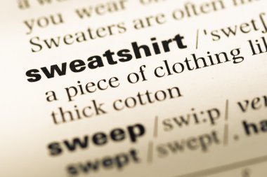 Eski İngilizce sözlük sayfası word kazak ile yakın çekim