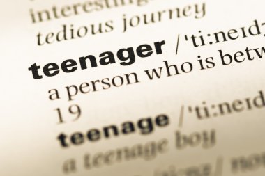 Eski İngilizce sözlük sayfası word genç ile yakın çekim