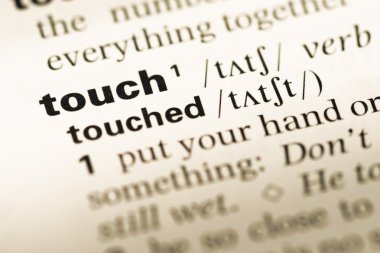 Eski İngilizce sözlük sayfası word dokunuşla yakın çekim