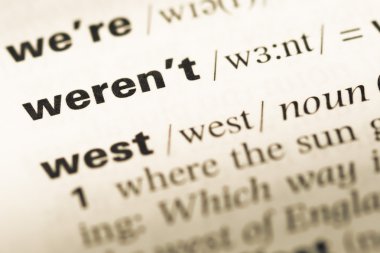 Yakın eski İngilizce sözlük sayfası word ile değil