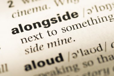 Eski İngilizce sözlük sayfanın kelime ile yakın çekim