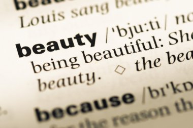 Eski İngilizce sözlük sayfası ile güzel yakın çekim