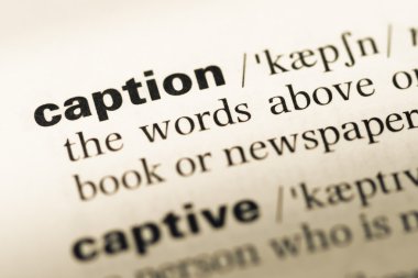 Word resim yazısı ile eski İngilizce sözlük sayfasının yakın çekim