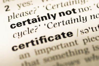 Word ile eski İngilizce sözlük sayfasının kesinlikle yakın çekim değil