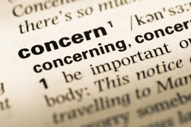 Eski İngilizce sözlük sayfası word endişe ile yakın çekim