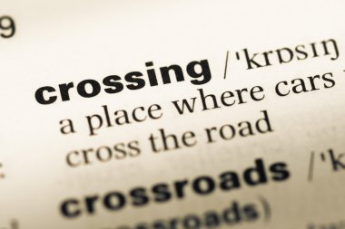 Eski İngilizce sözlük sayfası word geçiş ile yakın çekim