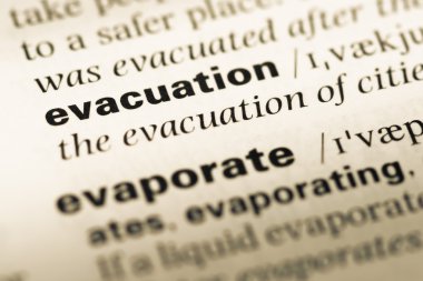 Eski İngilizce sözlük sayfası word tahliye ile yakın çekim