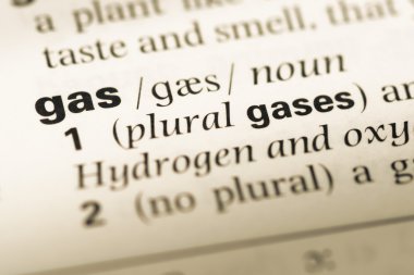 Eski İngilizce sözlük sayfası word gaz ile yakın çekim