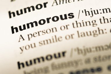 Eski İngilizce sözlük sayfası word mizahi ile yakın çekim