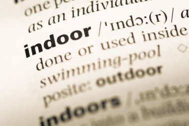 Eski İngilizce sözlük sayfası word kapalı ile yakın çekim