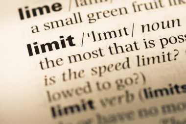 Eski İngilizce sözlük sayfası kelime sınırı ile yakın çekim