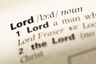 Eski İngilizce sözlük sayfası word Tanrı ile yakın çekim