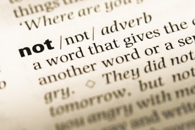 Eski İngilizce sözlük sayfası word ile yakın çekim değil