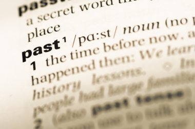 Eski İngilizce sözlük sayfanın son kelime ile yakın çekim