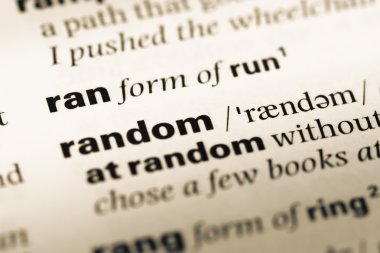 Yakın eski İngilizce sözlük sayfası word ile koştu