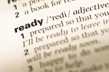 Eski İngilizce sözlük sayfası word hazır ile yakın çekim