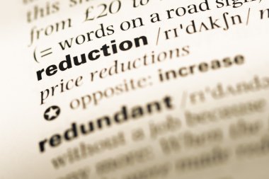 Eski İngilizce sözlük sayfası word azaltma ile yakın çekim