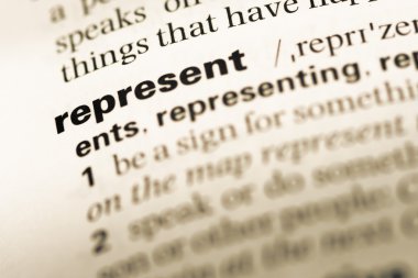 Eski İngilizce sözlük sayfası word temsil ile yakın çekim