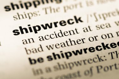 Eski İngilizce sözlük sayfası word Batığı ile yakın çekim