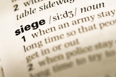 Eski İngilizce sözlük sayfası word kuşatma ile yakın çekim