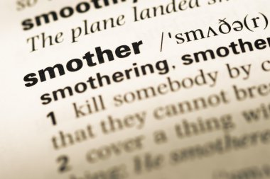 Eski İngilizce sözlük sayfası word boğmak ile yakın çekim