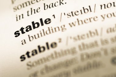 Eski İngilizce sözlük sayfası word kararlı ile yakın çekim