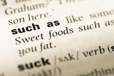 Word ile eski İngilizce sözlük sayfasının gibi yakın çekim