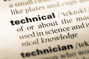 Eski İngilizce sözlük sayfası word teknik ile yakın çekim