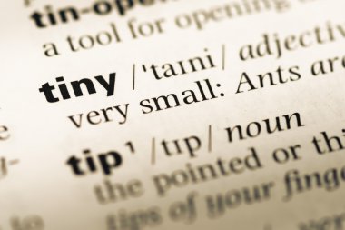 Eski İngilizce sözlük sayfası word küçük ile yakın çekim