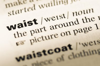 Eski İngilizce sözlük sayfası word bel ile yakın çekim