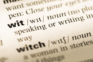 Eski İngilizce sözlük sayfası word zekâ ile yakın çekim