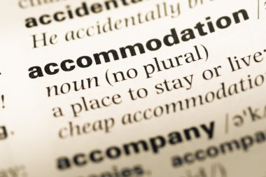 Eski İngilizce sözlük sayfası word konaklama ile yakın çekim