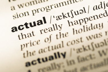 Eski İngilizce sözlük sayfası word gerçek ile yakın çekim