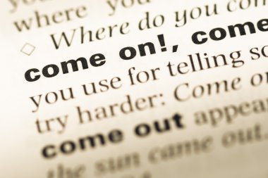 Yakın eski İngilizce sözlük sayfası word ile Hadi