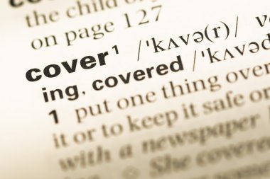 Eski İngilizce sözlük sayfası word kapağı kapatın