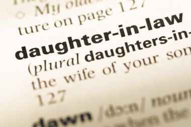 Eski İngilizce sözlük sayfası word kızı La ile yakın çekim