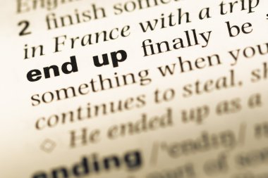 Eski İngilizce sözlük sayfası word son yukarıya ile yakın