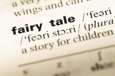 Eski İngilizce sözlük sayfası word peri masalı ile yakın çekim