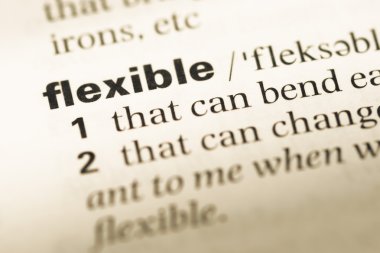 Eski İngilizce sözlük sayfası word esnek ile yakın çekim