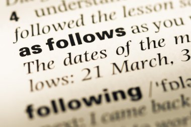 Word ile eski İngilizce sözlük sayfasının aşağıdaki gibi yakın çekim