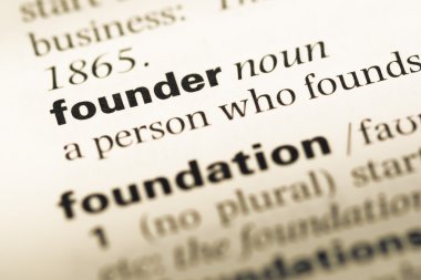 Eski İngilizce sözlük sayfası word kurucusu ile yakın çekim