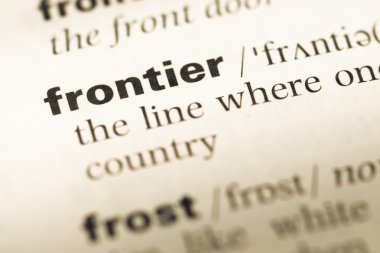 Eski İngilizce sözlük sayfası word sınır ile yakın çekim