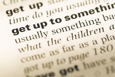 Kelime almak ile eski İngilizce sözlük sayfasının en yakın çekim