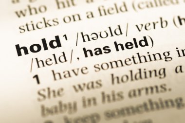 Kelime tutun ile eski İngilizce sözlük sayfasını kapat